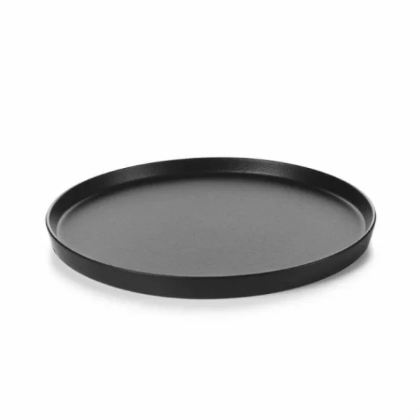 Assiette Plate Porcelaine Noire 22 Cm Adélie Revol 1