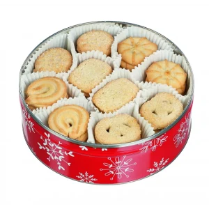 Boîte En Métal Rouge Biscuit De Noël 400 G Hamlet 12