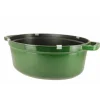 DEFAUT STAUB Cocotte Fonte Ovale 31 Cm Vert Basilic Majolique 5,5 L (sans Couvercle ) 7