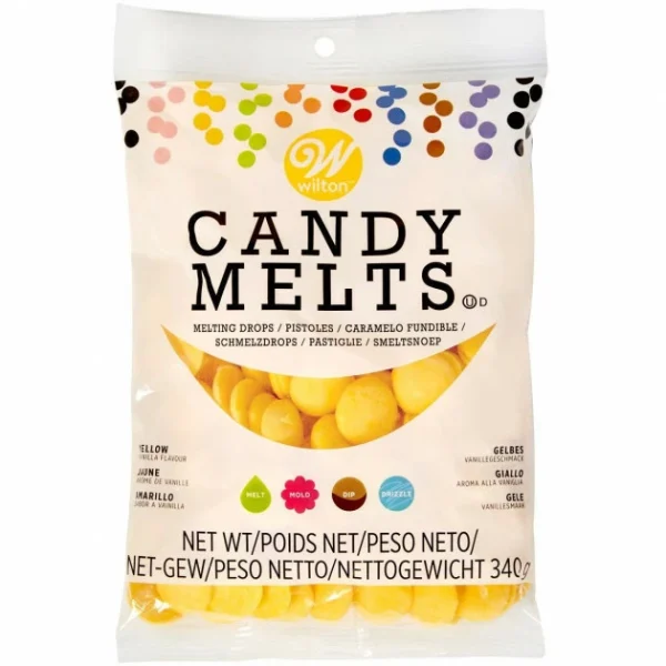 DLUO Dépassée Candy Melts Jaune 340 G Wilton 1