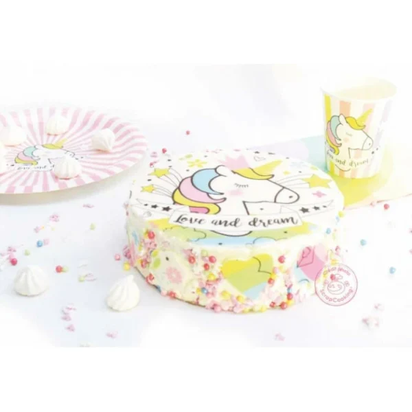 DLUO Dépassée Pâte à Sucre Licorne En Rouleau ⌀ 29,5 Cm 150g Scrapcooking 3