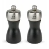 Duo Moulin à Poivre Et à Sel Fidji 12 Cm Noir-Inox Peugeot 17