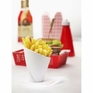 FIN DE SERIE Cornet De Frites Blanc 12cl French Classique Revol 8