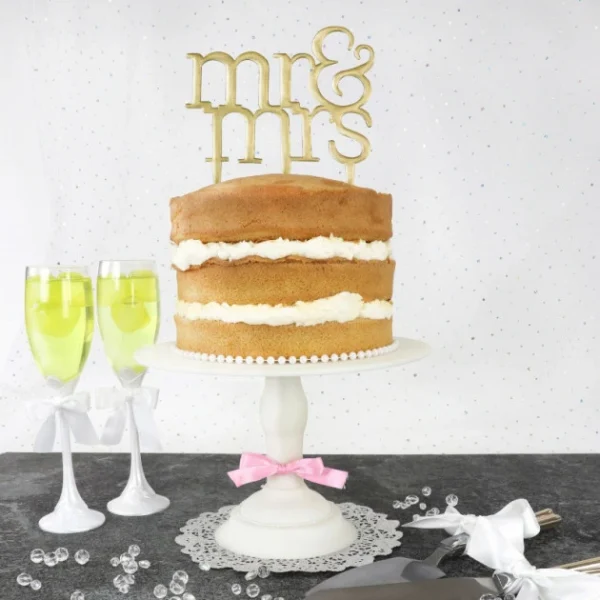 FIN DE SERIE Découpoir Cake Topper Mr & Mrs Moderne 16,5 X 15 Cm PME 3