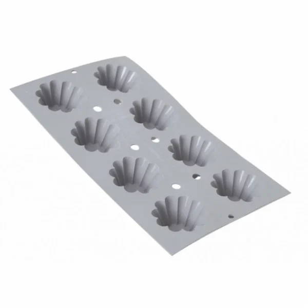 FIN DE SERIE Elastomoule Mini-Brioches – 8 Empreintes 30 X 17,6 Cm – Silicone De Buyer 1